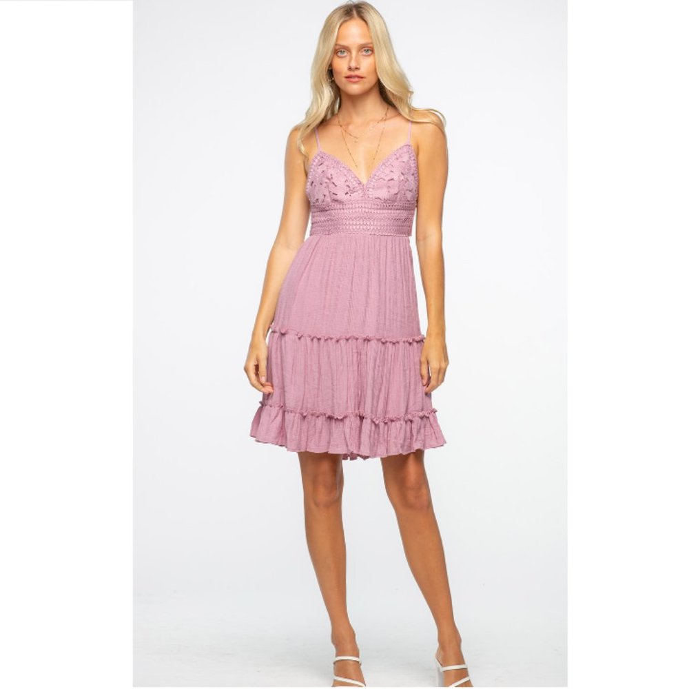 02 🎀 Lily Pink Mauve Dress 🎀